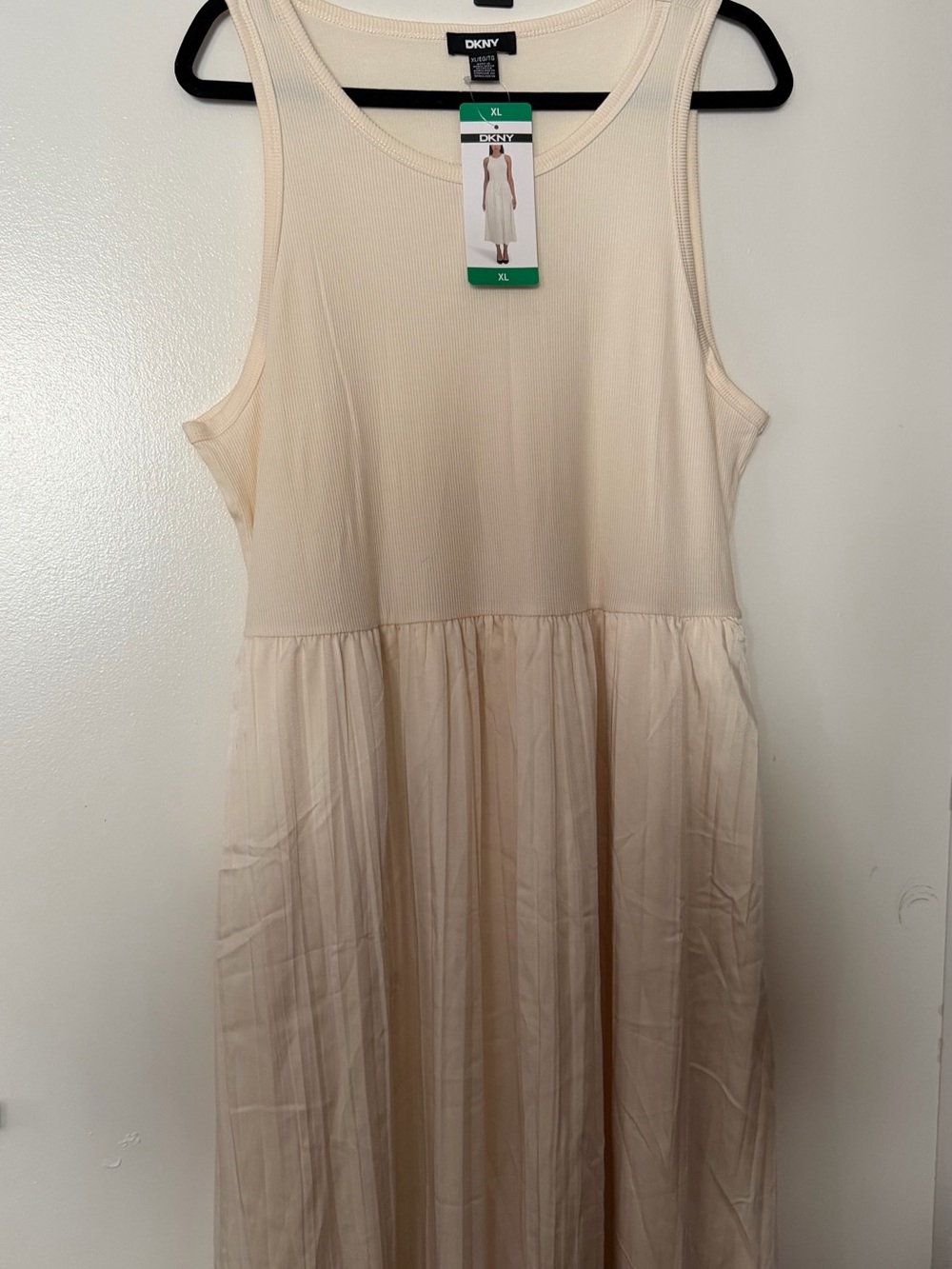 DKNY women  Cream Sleeveless Maxi Dress
